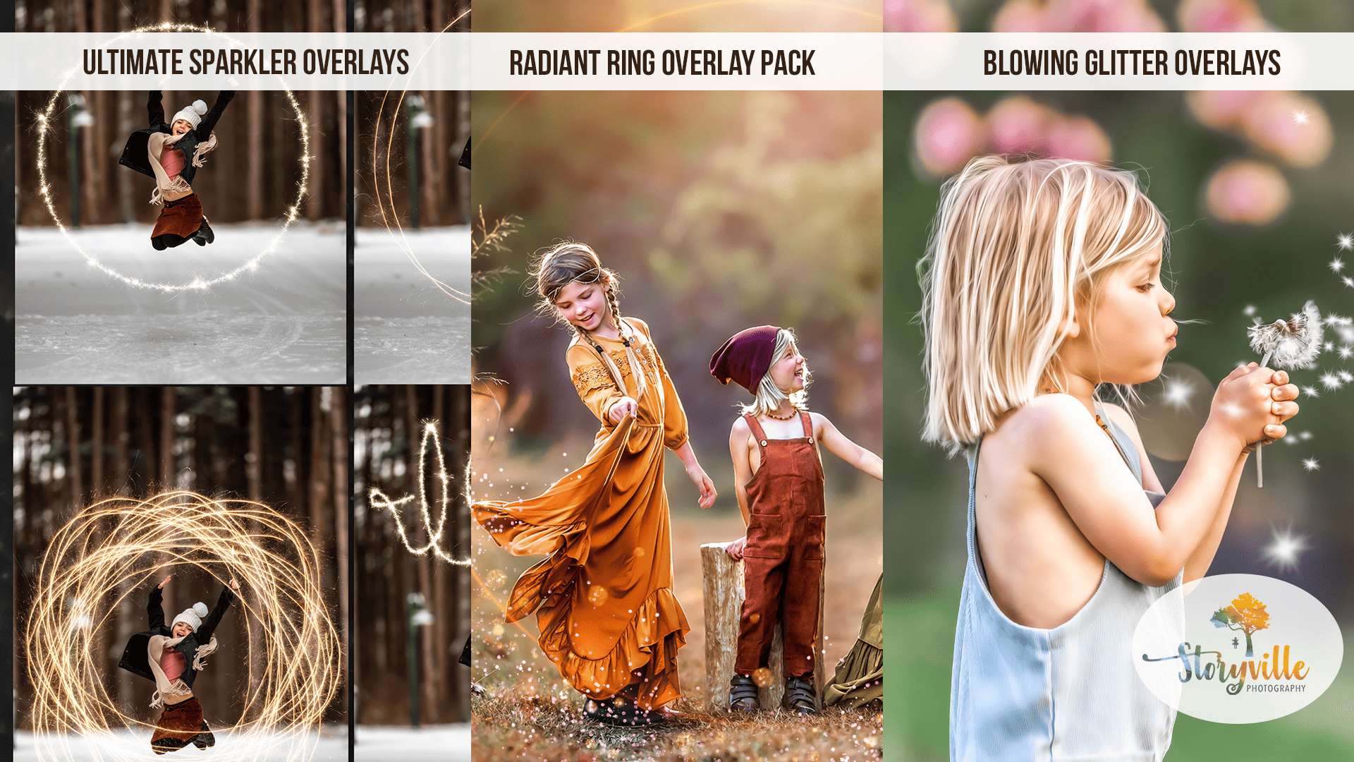 Ultimate Sparkler, Blowing Glitter, & Radiant Ring Overlay Pack<